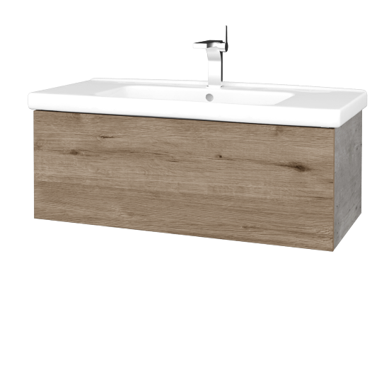 Umyvadlová skříňka VARIANTE SZZ 100 (umyvadlo Harmonia)  - D01 Beton - D23 Herkules