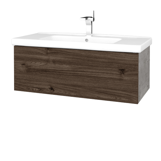 Umyvadlová skříňka VARIANTE SZZ 100 (umyvadlo Harmonia)  - D01 Beton - D25 Teak