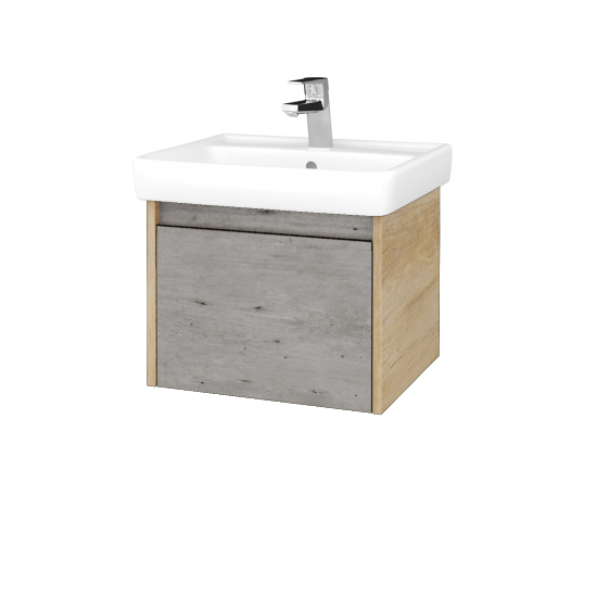 Umyvadlová skříňka BONO SZZ 55 (umyvadlo Q)  - D15 Nebraska - D01 Beton