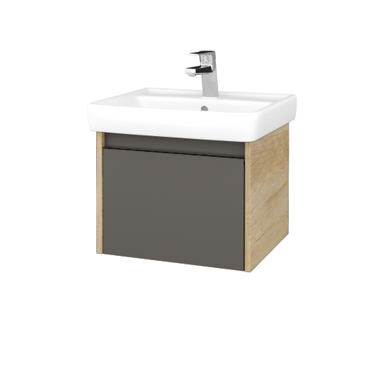 Umyvadlová skříňka BONO SZZ 55 (umyvadlo Q)  - D15 Nebraska - N06 Lava