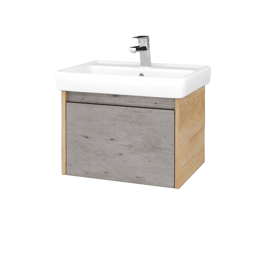 Umyvadlová skříňka BONO SZZ 60 (umyvadlo Q)  - D15 Nebraska - D01 Beton