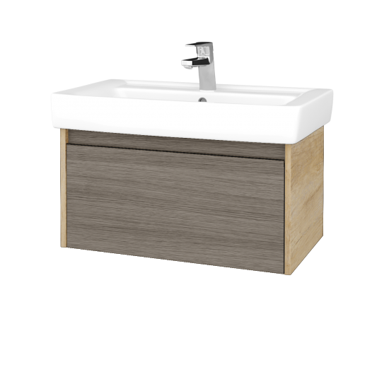 Umyvadlová skříňka BONO SZZ 80 (umyvadlo Q)  - D15 Nebraska - D03 Cafe