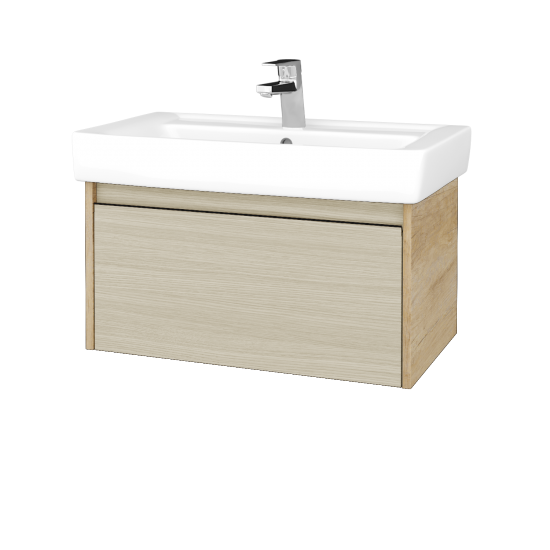 Umyvadlová skříňka BONO SZZ 80 (umyvadlo Q)  - D15 Nebraska - D04 Dub