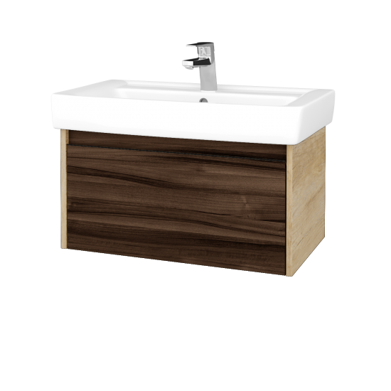 Umyvadlová skříňka BONO SZZ 80 (umyvadlo Q)  - D15 Nebraska - D06 Ořech