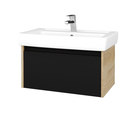 Umyvadlová skříňka BONO SZZ 80 (umyvadlo Q)  - D15 Nebraska - N03 Graphite