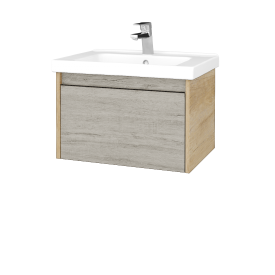 Umyvadlová skříňka BONO SZZ 65 (umyvadlo Harmonia)  - D15 Nebraska - D05 Oregon