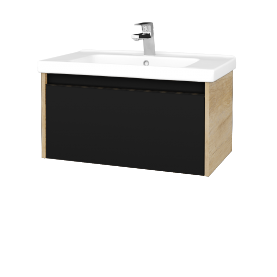 Umyvadlová skříňka BONO SZZ 80 (umyvadlo Harmonia)  - D15 Nebraska - N03 Graphite