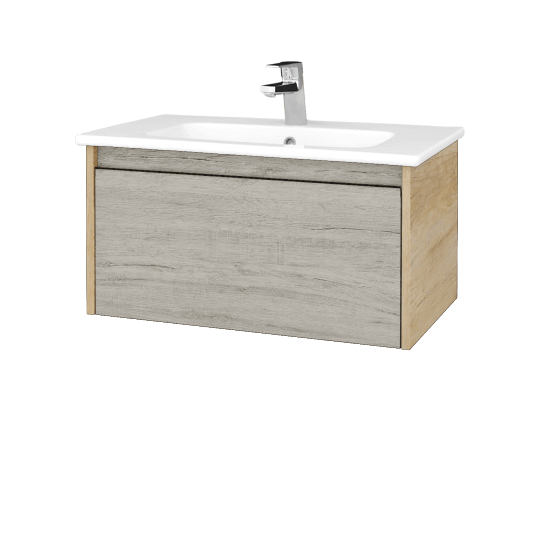 Umyvadlová skříňka BONO SZZ 80 (umyvadlo Euphoria)  - D15 Nebraska - D05 Oregon