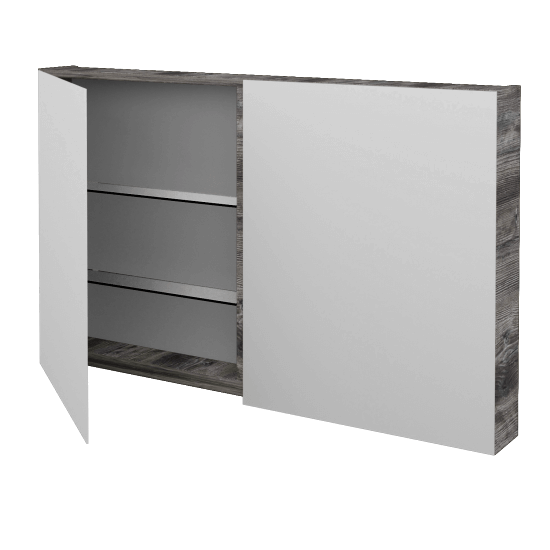 Badezimmer Spiegelschrank AMBIENTE GA2E 120  - D10 Kiefer Jackson