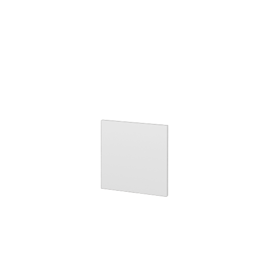 Krycí deska k zakrácení KDZ SZZ1 (výška 30 cm)  - L01 Bílá vysoký lesk