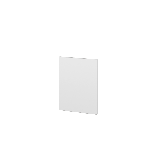 Krycí deska k zakrácení KDZ SZZ2 (výška 40 cm)  - L01 Bílá vysoký lesk