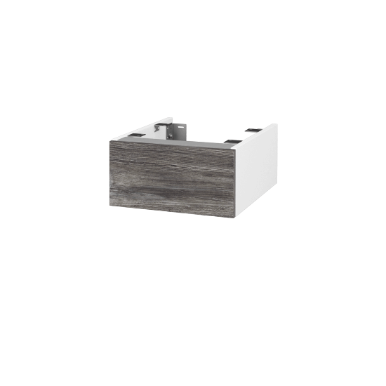 Doplňková skříňka pod desku DSD SZZ 40 (výška 20 cm)  - N01 Bílá lesk - D10 Borovice Jackson - Ne
