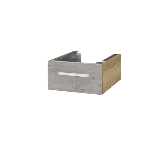 Doplňková skříňka pod desku DSD SZZ 40 (výška 20 cm)  - D26 Ontario - Úchytka T01 - D01 Beton - Ne