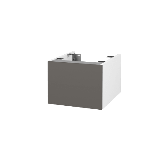Doplňková skříňka pod desku DSD SZZ1 40 (výška 30 cm)  - N01 Bílá lesk - N06 Lava - Ne