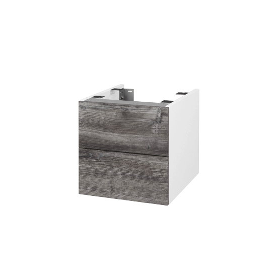 Doplňková skříňka pod desku DSD SZZ2 40 (výška 40 cm)  - N01 Bílá lesk - D10 Borovice Jackson - Ne