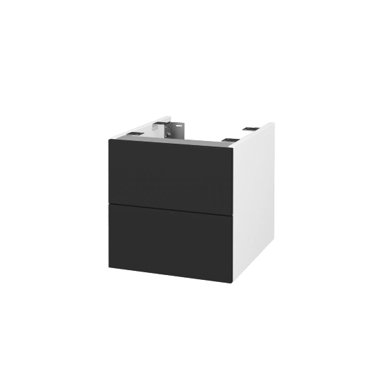 Doplňková skříňka pod desku DSD SZZ2 40 (výška 40 cm)  - N01 Bílá lesk - N03 Graphite - Ne