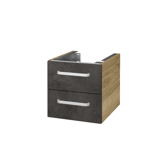 Doplňková skříňka pod desku DSD SZZ2 40 (výška 40 cm)  - D26 Ontario - Úchytka T01 - D16 Beton tmavý - Ne