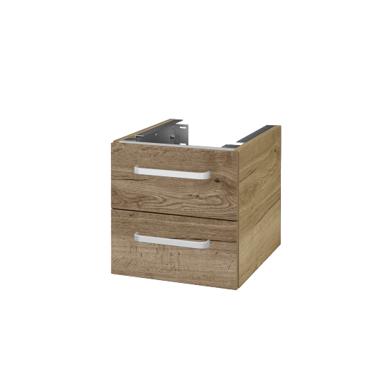 Doplňková skříňka pod desku DSD SZZ2 40 (výška 40 cm)  - D26 Ontario - Úchytka T01 - D21 Tobacco - Ne