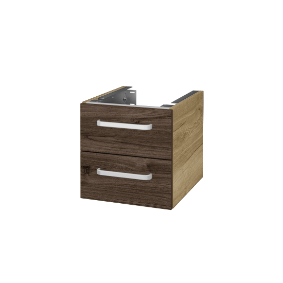 Doplňková skříňka pod desku DSD SZZ2 40 (výška 40 cm)  - D26 Ontario - Úchytka T01 - D25 Teak - Ne