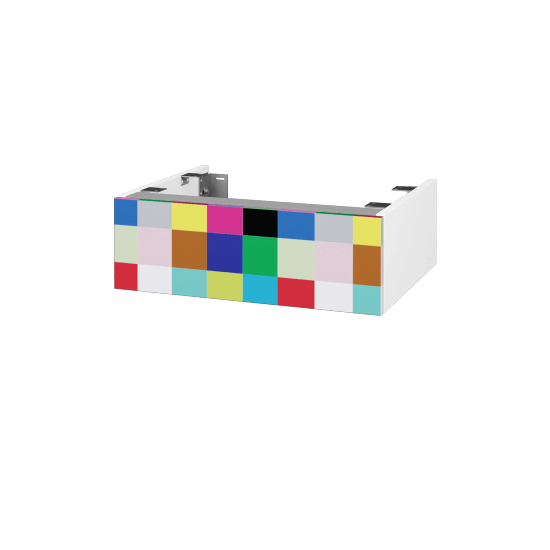Doplňková skříňka pod desku DSD SZZ 60 (výška 20 cm)  - N01 Bílá lesk - IND Individual - Ne
