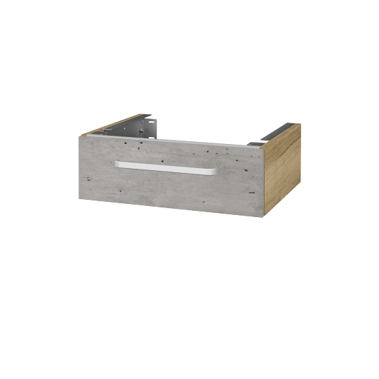 Doplňková skříňka pod desku DSD SZZ 60 (výška 20 cm)  - D26 Ontario - Úchytka T01 - D01 Beton - Ne