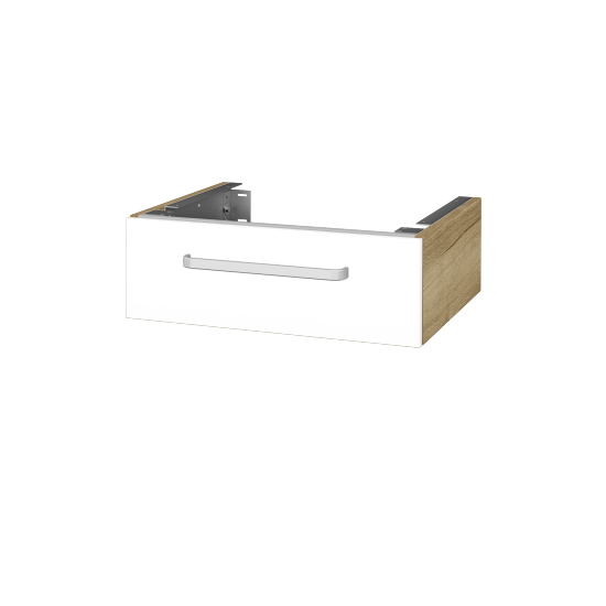 Doplňková skříňka pod desku DSD SZZ 60 (výška 20 cm)  - D26 Ontario - Úchytka T01 - M01 Bílá mat - Ne