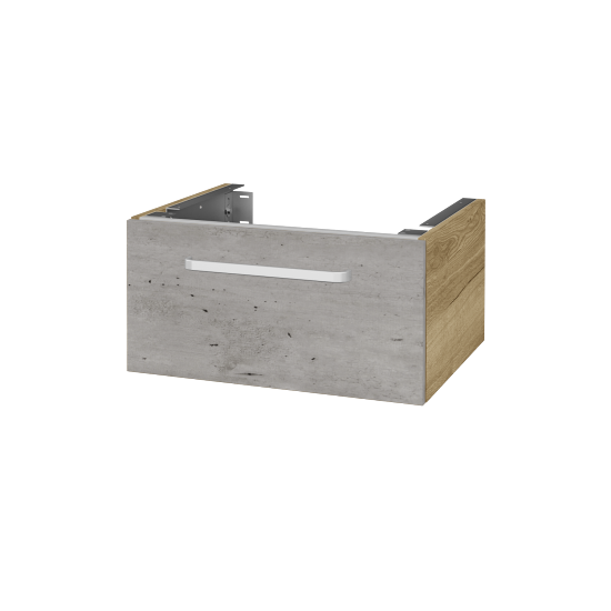Doplňková skříňka pod desku DSD SZZ1 60 (výška 30 cm)  - D26 Ontario - Úchytka T01 - D01 Beton - Ne