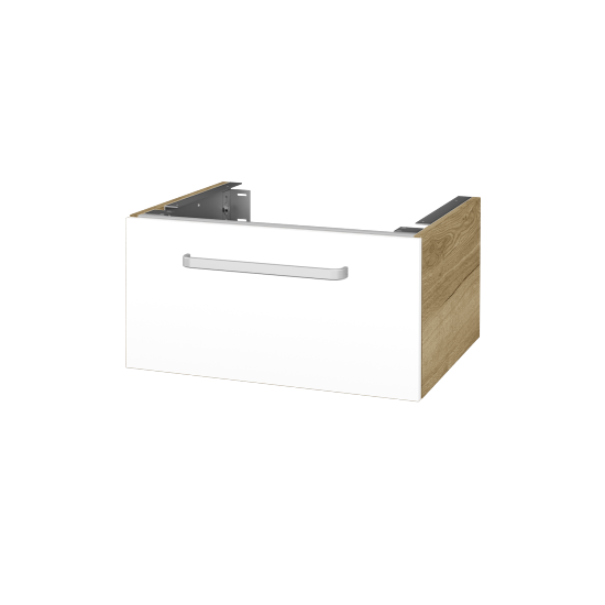 Doplňková skříňka pod desku DSD SZZ1 60 (výška 30 cm)  - D26 Ontario - Úchytka T01 - M01 Bílá mat - Ne