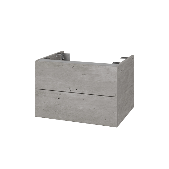 Doplňková skříňka pod desku DSD SZZ2 60 (výška 40 cm)  - D01 Beton - D01 Beton - Ne
