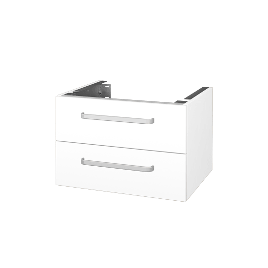 Doplňková skříňka pod desku DSD SZZ2 60 (výška 40 cm)  - N01 Bílá lesk - Úchytka T01 - L01 Bílá vysoký lesk - Ne