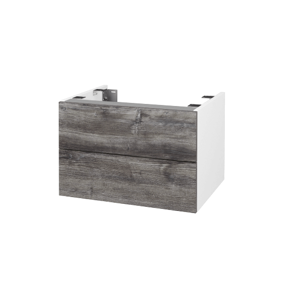Doplňková skříňka pod desku DSD SZZ2 60 (výška 40 cm)  - N01 Bílá lesk - D10 Borovice Jackson - Ne