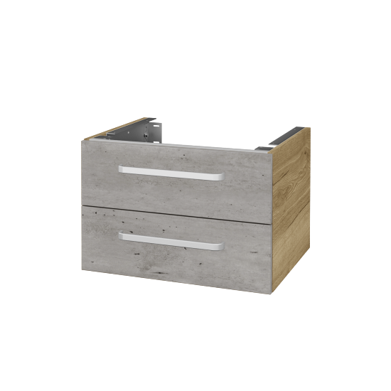 Doplňková skříňka pod desku DSD SZZ2 60 (výška 40 cm)  - D26 Ontario - Úchytka T01 - D01 Beton - Ne