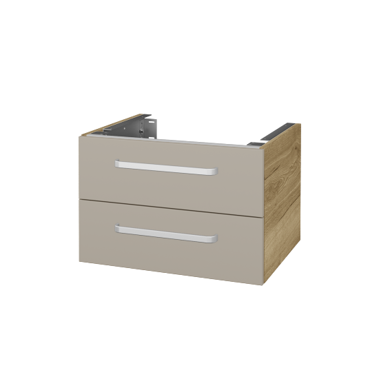 Doplňková skříňka pod desku DSD SZZ2 60 (výška 40 cm)  - D26 Ontario - Úchytka T01 - L04 Béžová vysoký lesk - Ne