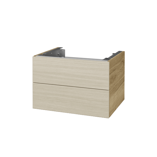 Doplňková skříňka pod desku DSD SZZ2 60 (výška 40 cm)  - D26 Ontario - D04 Dub - Ne