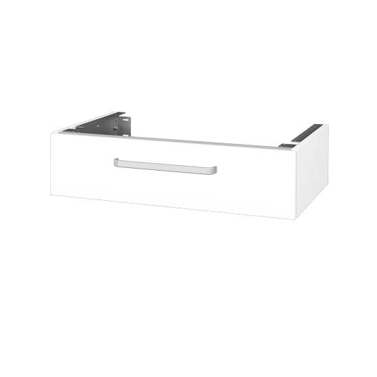 Doplňková skříňka pod desku DSD SZZ 80 (výška 20 cm)  - N01 Bílá lesk - Úchytka T01 - L01 Bílá vysoký lesk - Ne