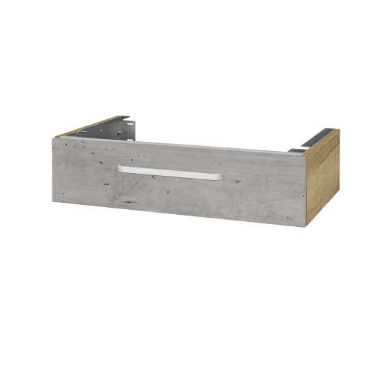 Doplňková skříňka pod desku DSD SZZ 80 (výška 20 cm)  - D26 Ontario - Úchytka T01 - D01 Beton - Ne