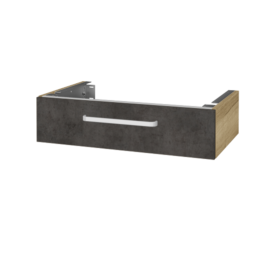 Doplňková skříňka pod desku DSD SZZ 80 (výška 20 cm)  - D26 Ontario - Úchytka T01 - D16 Beton tmavý - Ne