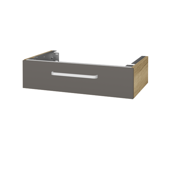 Doplňková skříňka pod desku DSD SZZ 80 (výška 20 cm)  - D26 Ontario - Úchytka T01 - N06 Lava - Ne