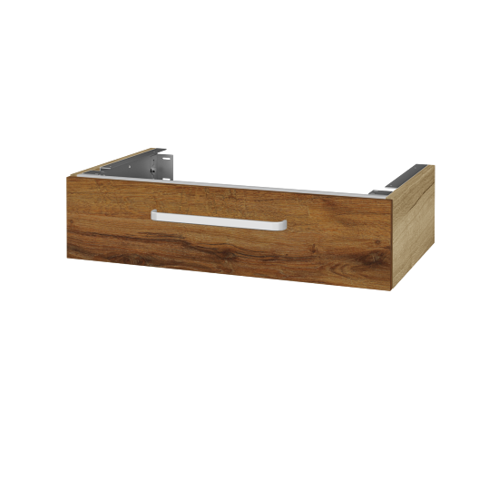 Doplňková skříňka pod desku DSD SZZ 80 (výška 20 cm)  - D26 Ontario - Úchytka T01 - D27 Cognac - Ne