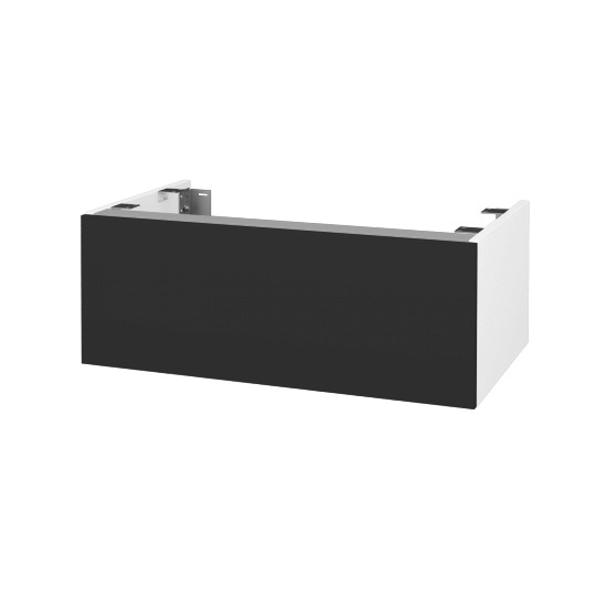 Doplňková skříňka pod desku DSD SZZ1 80 (výška 30 cm)  - N01 Bílá lesk - N03 Graphite - Ne