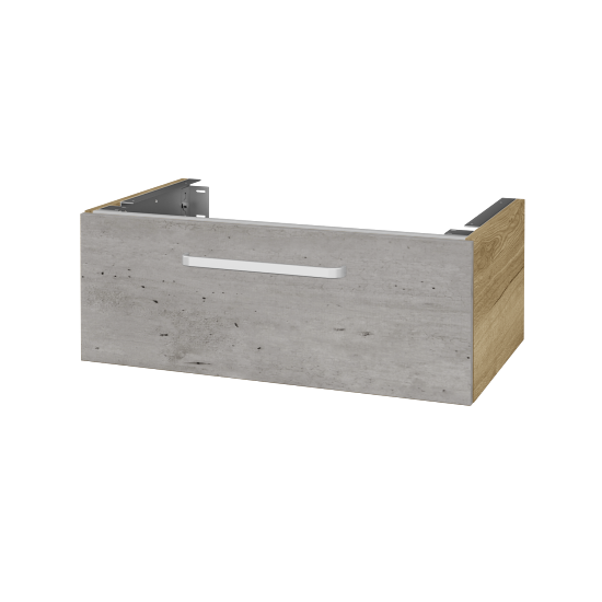 Doplňková skříňka pod desku DSD SZZ1 80 (výška 30 cm)  - D26 Ontario - Úchytka T01 - D01 Beton - Ne