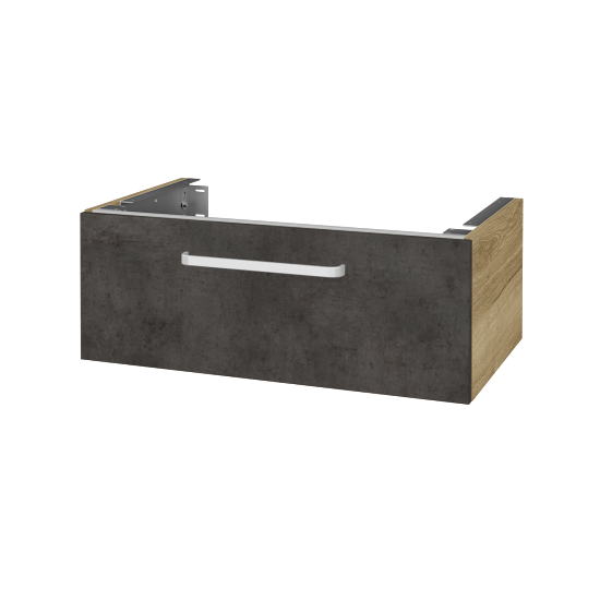 Doplňková skříňka pod desku DSD SZZ1 80 (výška 30 cm)  - D26 Ontario - Úchytka T01 - D16 Beton tmavý - Ne