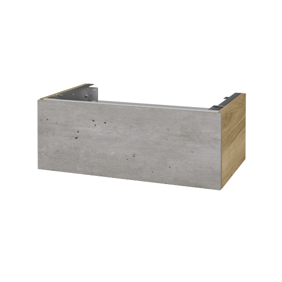 Doplňková skříňka pod desku DSD SZZ1 80 (výška 30 cm)  - D26 Ontario - D01 Beton - Ne