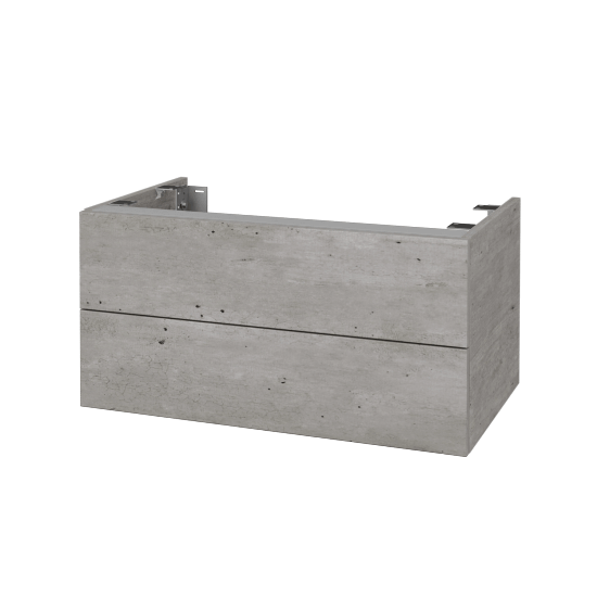 Doplňková skříňka pod desku DSD SZZ2 80 (výška 40 cm)  - D01 Beton - D01 Beton - Ne