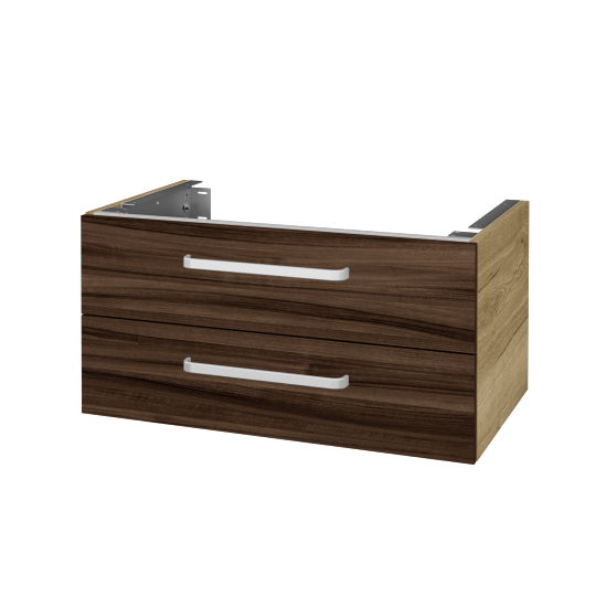 Doplňková skříňka pod desku DSD SZZ2 80 (výška 40 cm)  - D26 Ontario - Úchytka T01 - D06 Ořech - Ne