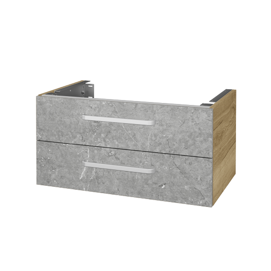 Doplňková skříňka pod desku DSD SZZ2 80 (výška 40 cm)  - D26 Ontario - Úchytka T01 - D20 Galaxy - Ne
