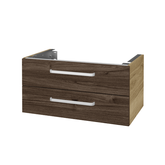 Doplňková skříňka pod desku DSD SZZ2 80 (výška 40 cm)  - D26 Ontario - Úchytka T01 - D25 Teak - Ne