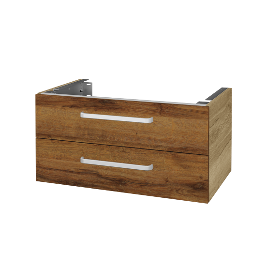 Doplňková skříňka pod desku DSD SZZ2 80 (výška 40 cm)  - D26 Ontario - Úchytka T01 - D27 Cognac - Ne