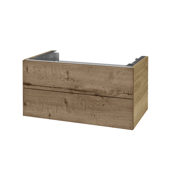 Doplňková skříňka pod desku DSD SZZ2 80 (výška 40 cm)  - D26 Ontario - D21 Tobacco - Ne