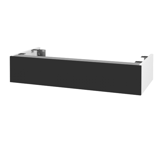 Doplňková skříňka pod desku DSD SZZ 100 (výška 20 cm)  - N01 Bílá lesk - N03 Graphite - Ne